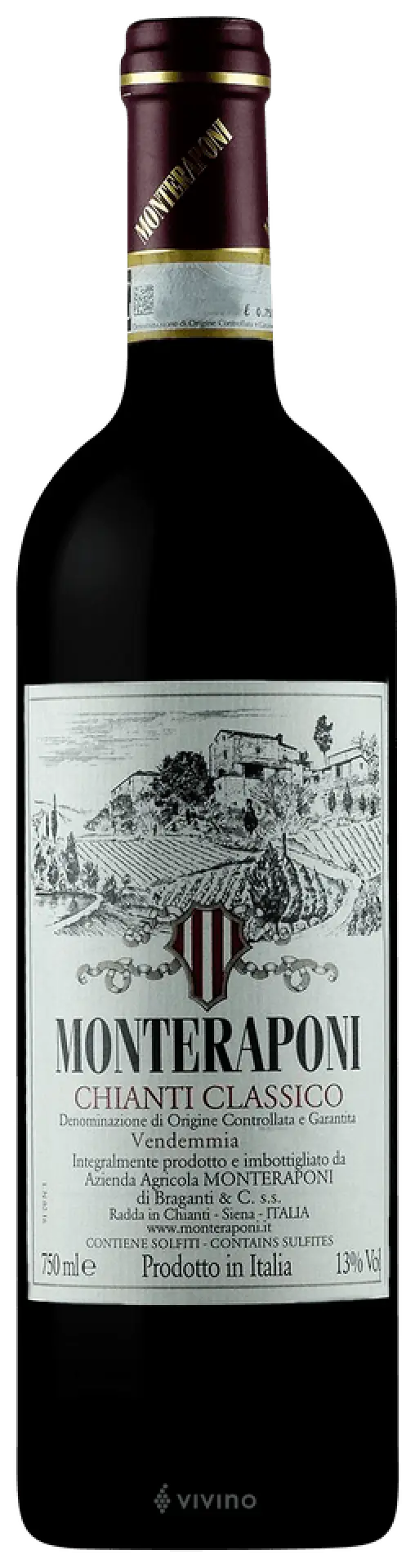 Monteraponi Chianti Classico 2022 750ml