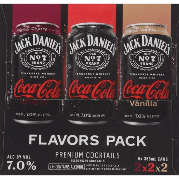 Jack Daniel's & Coca-Cola Variety Pack 6pk 12oz Cans