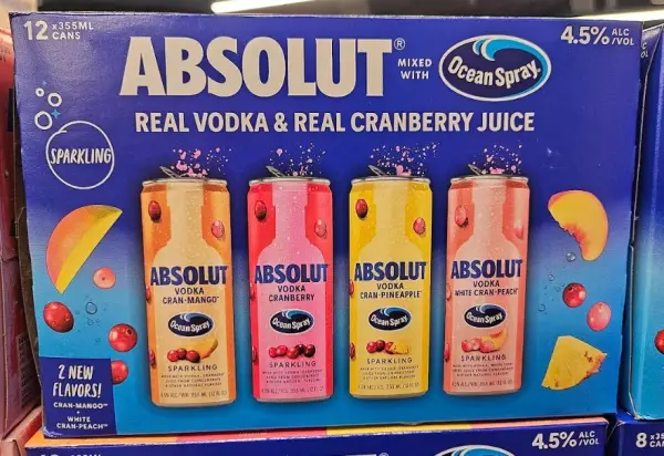Absolut X Ocean Spray 12-Pack 12 x 355ml