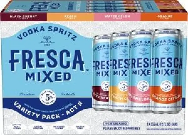 Fresca Mixed Vodka Spritz Act II Variety Pack 8 x 12oz Cans