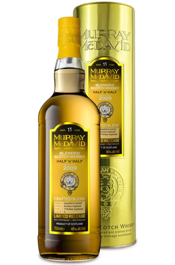 Murray McDavid Half 'N' Half 11 Year Old Blended Malt Scotch Whisky 750ml