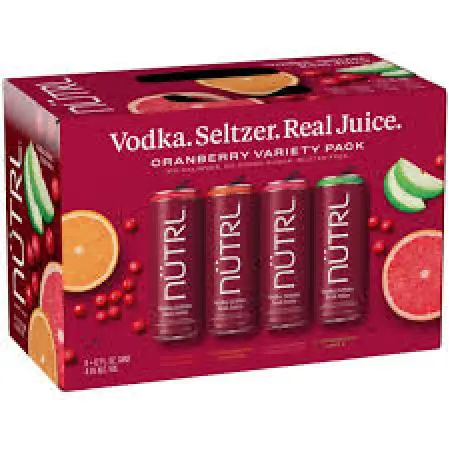 NÜTRL Cranberry Vodka Seltzer 8pk 12oz Cans