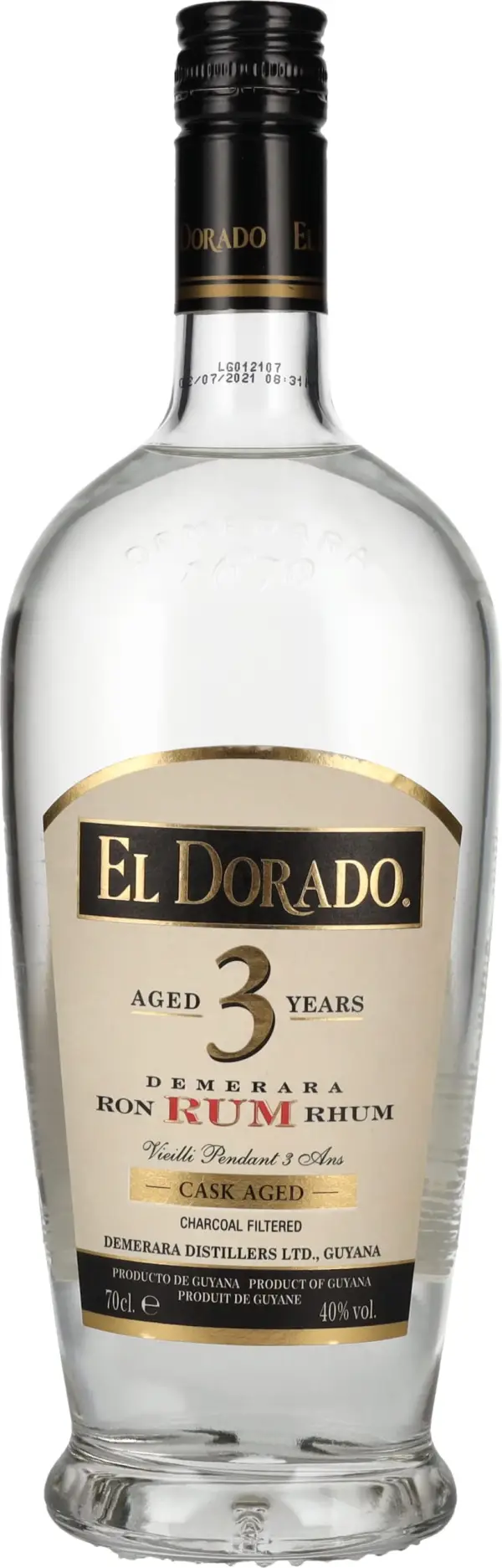 El Dorado 3 Year Old White Rum 1L