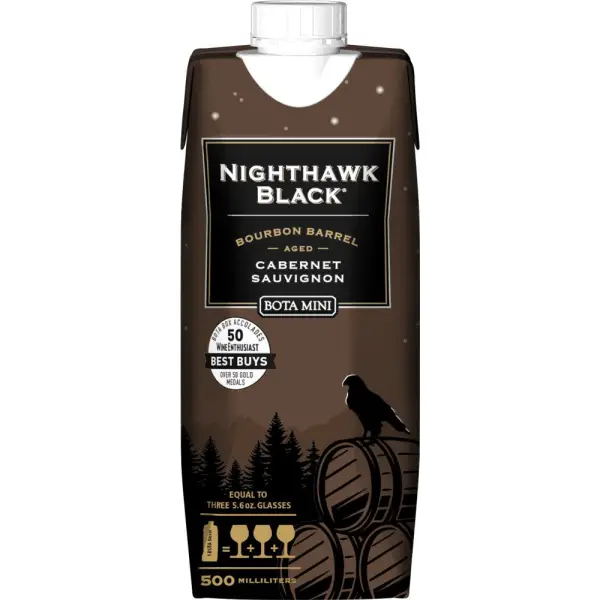 Bota Box Nighthawk Black Bourbon Barrel Aged Cabernet Sauvignon 500ml