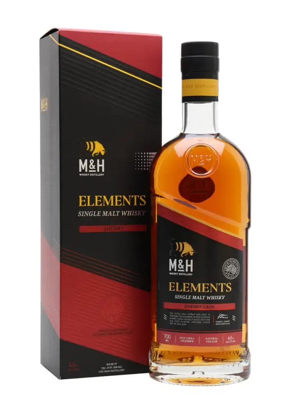 M&H Elements Sherry Cask Single Malt Whisky 750ml
