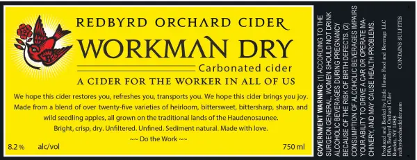 Redbyrd Workman 750ml