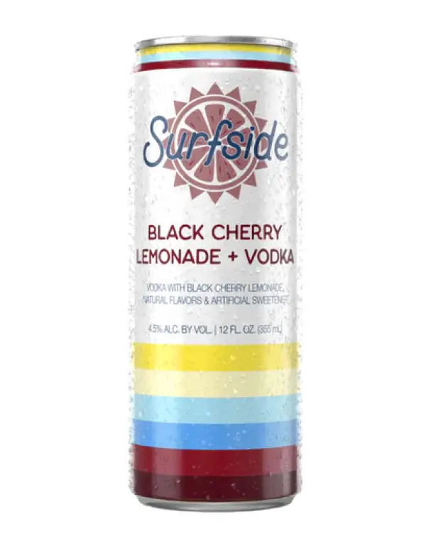 Surfside Black Cherry Lemonade Vodka Cocktail 4pk 12oz Cans