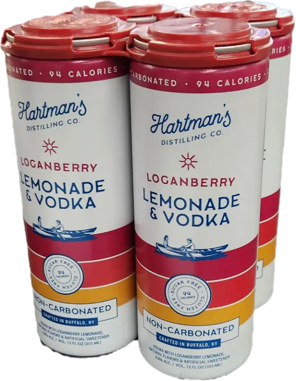 Hartman's Loganberry Lemonade 4pk 12oz Cans