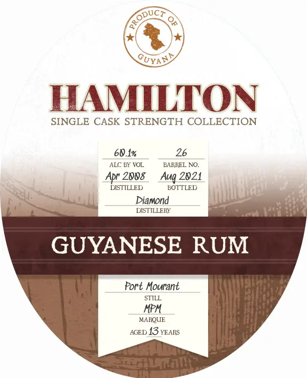 Hamilton Guyanese Port Mourant 750ml