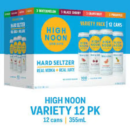 High Noon Vodka & Soda Variety Pack 12pk 355ml Cans