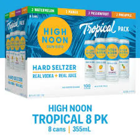 High Noon Tropical Vodka Seltzer Variety Pack 8pk 12oz Cans
