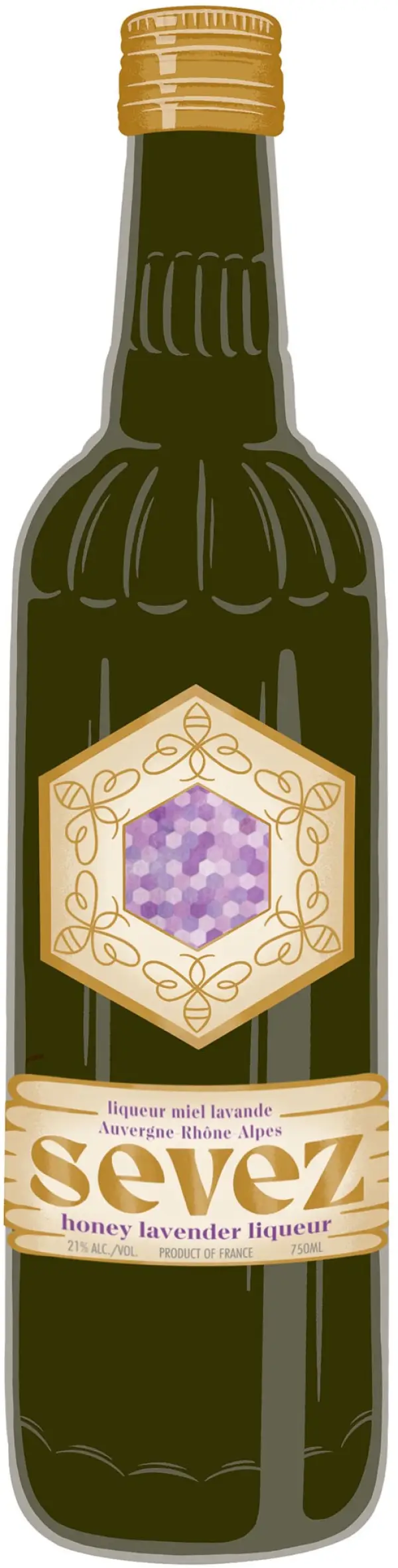 Sevez Honey Lavender Liqueur 750ml