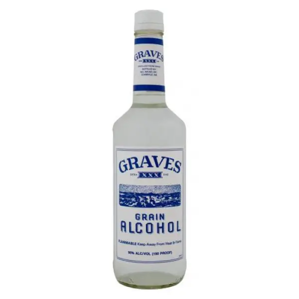 Graves Grain Alcohol 190 Proof 1L