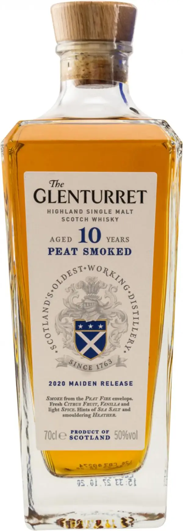 The Glenturret 10 Years Old Peat Smoked Single Malt Scotch Whisky 750ml