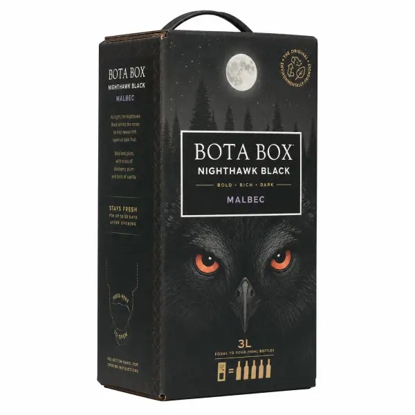 Bota Box Nighthawk Black Malbec 3L