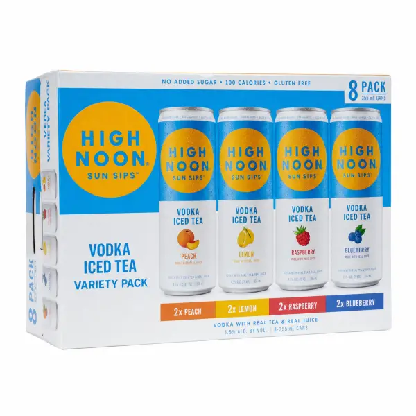 High Noon Lake Iced Tea Variety Pack 8pk 355ml Cans