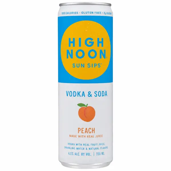 High Noon Peach Vodka & Soda 355ml
