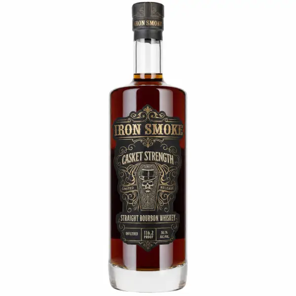 Iron Smoke Casket Strength Straight Bourbon Whiskey 750ml