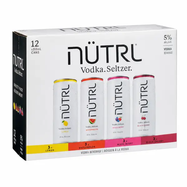 Nütrl Vodka Seltzer Variety Pack 12x355ml