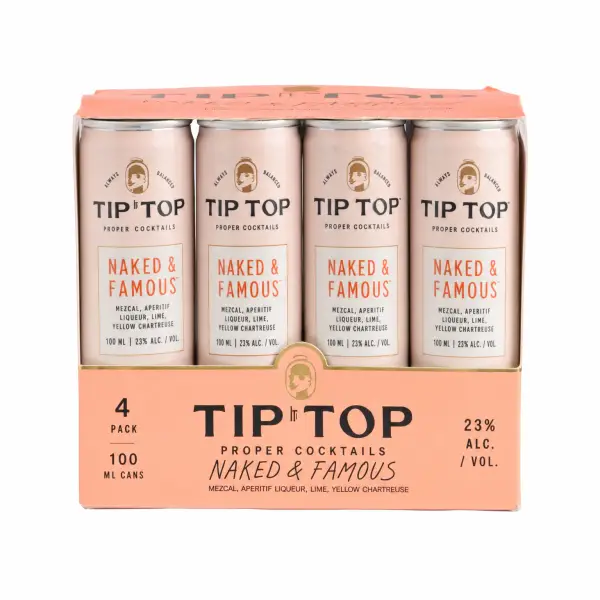 Tip Top Naked & Famous 4Pk 4 x 100ml