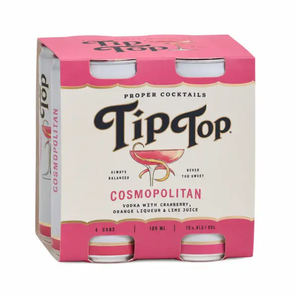 Tip Top Proper Cocktails Cosmopolitan 4 x 100ml