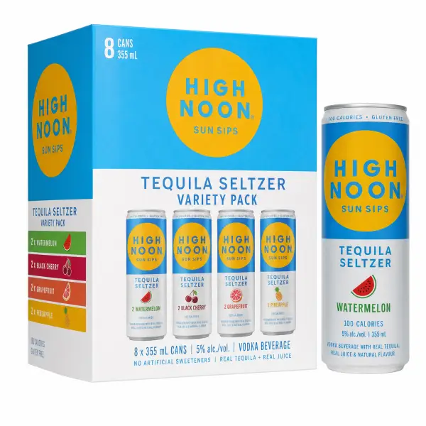 High Noon Tequila Seltzer Variety Pack 8pk 355ml