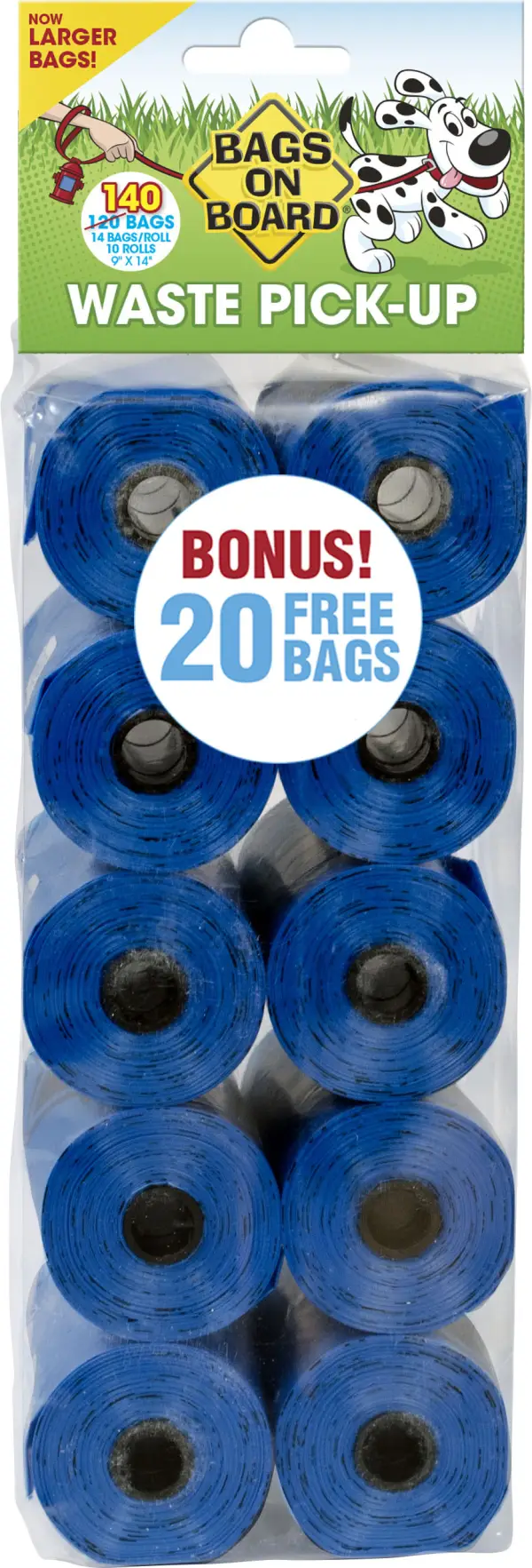 BagsOnBoard WasteBag Bl  140ct