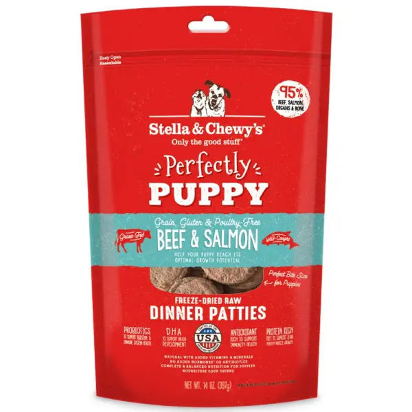 S&C Puppy Bf/Slmn 14oz