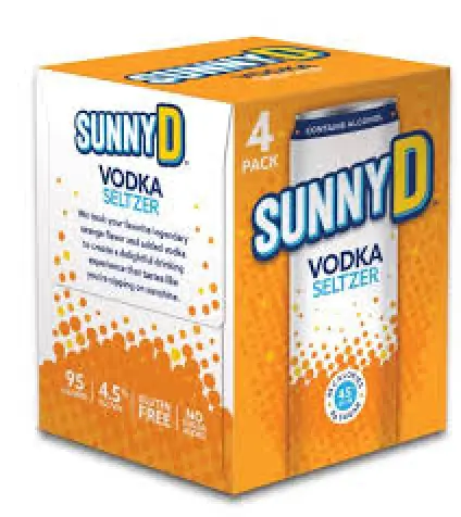 SunnyD Vodka Seltzer 4pk 12oz Cans