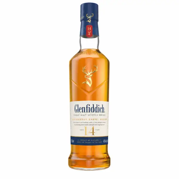 Glenfiddich 14 Year Old Bourbon Barrel Reserve Single Malt Scotch Whisky 750ml