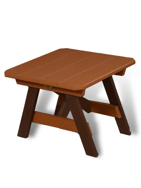 Custom poly-lumber tables and side tables in Western New York