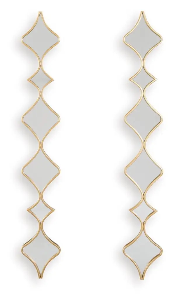Harriswood - Accent Mirror Set (Set of 2) - Gold Finish