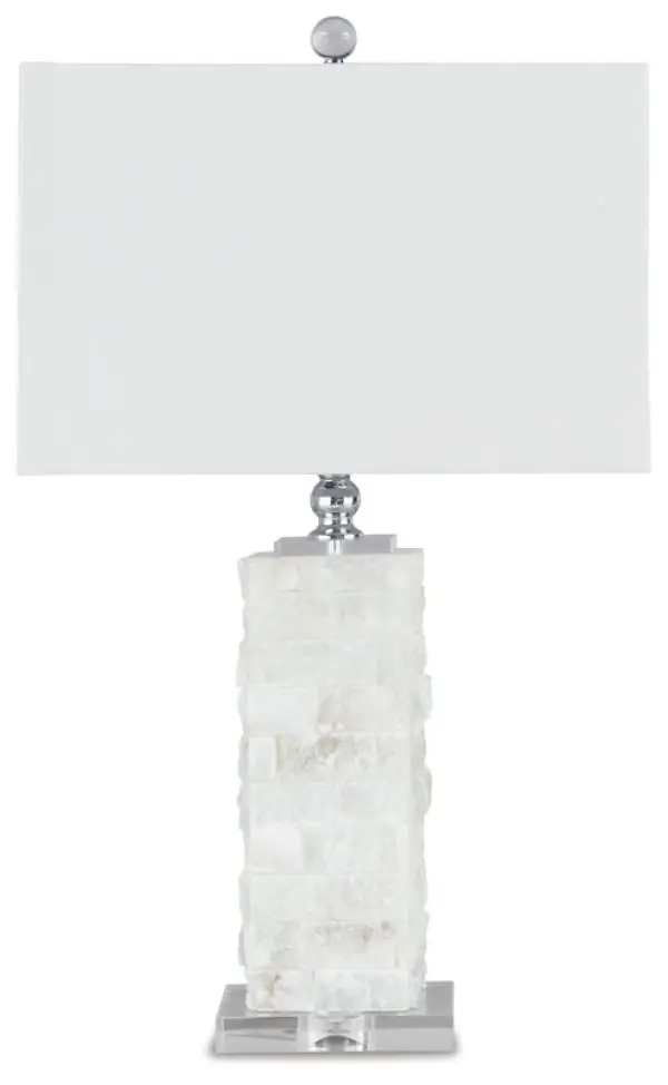Malise - Alabaster Table Lamp  - White