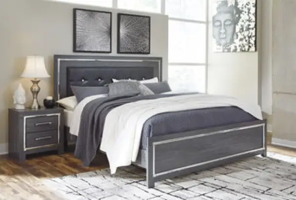 Lodanna - King Panel Rails - Gray