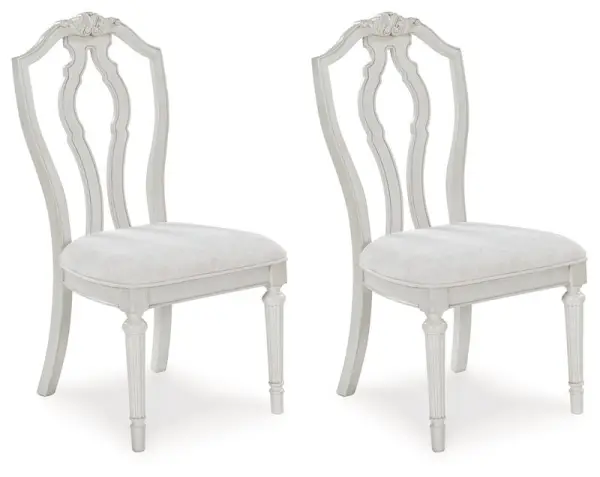 Montelaine - Dining Upholstered Side Chair (Set of 2) - Antique White