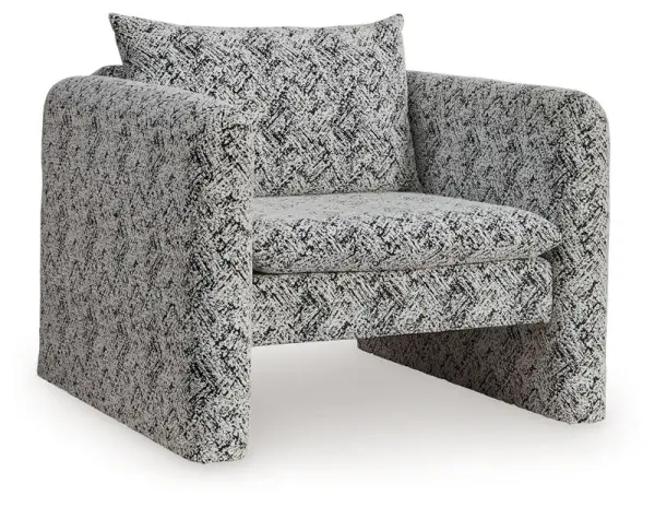 Kenbell - Accent Chair - Black / White
