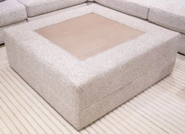 Ashbourne Estate - Oversized Accent Ottoman - Snowstone