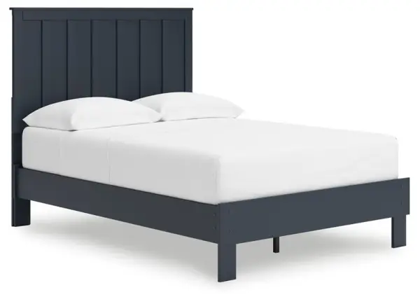 Simmenfort - Platform Bed With Panel Headboard