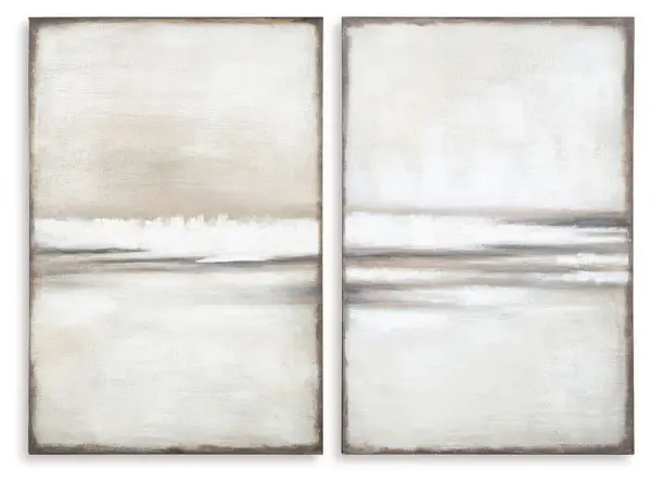 Brockdunn - Wall Art Set (Set of 2) - Tan / Brown