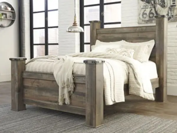 Trinell - Queen Poster Rails - Brown