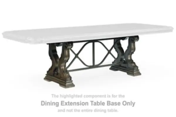 Maylee - Rectangular Drm Extension Table Base - Dark Brown