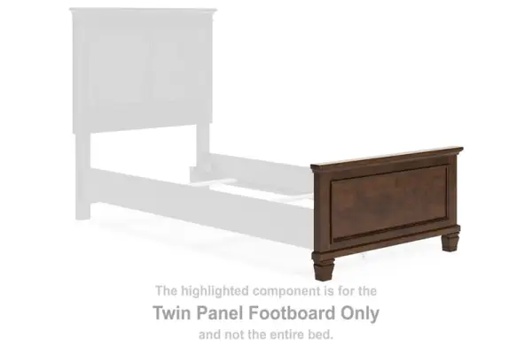 Danabrin - Twin Panel Footboard - Brown