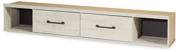 Cambeck - Q/K Side Storage w/Rail - Whitewash