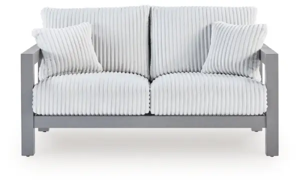 Hurley Park - Loveseat With Cushion - Gray