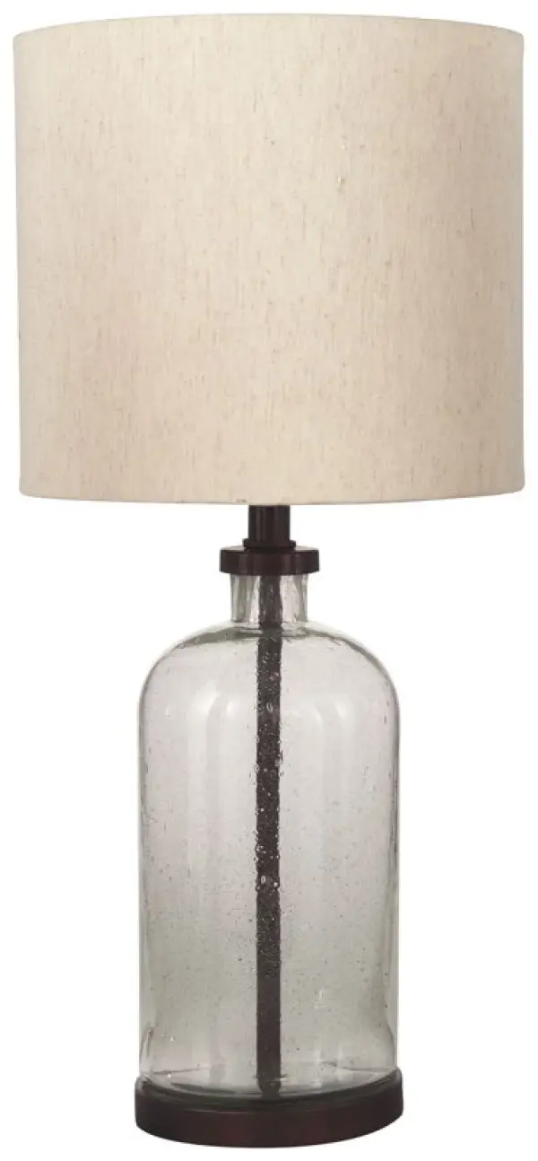 Bandile - Glass Table Lamp  - Clear / Bronze Finish