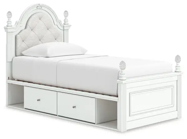 Kozlani - Upholstered Panel Storage Bed