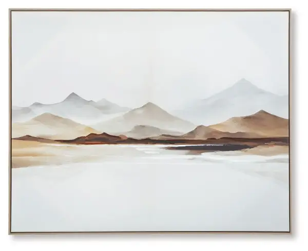 Karalen - Wall Art - White / Gray / Brown