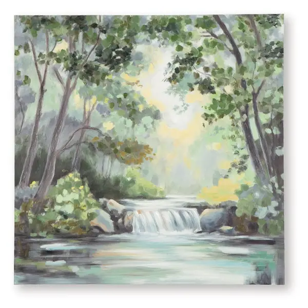 Evermaddick - Wall Art - Green / Gray / White
