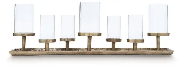 Wallmond - Candle Holder - Antique Brass Finish