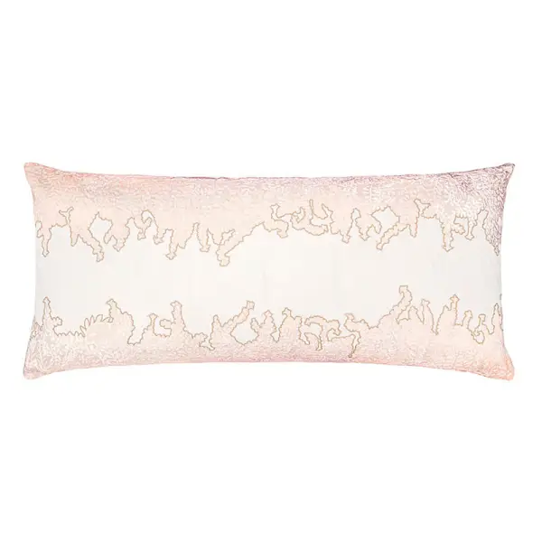 Ferns Appliqued Linen Decorative Pillow By Kevin O'Brien Studio